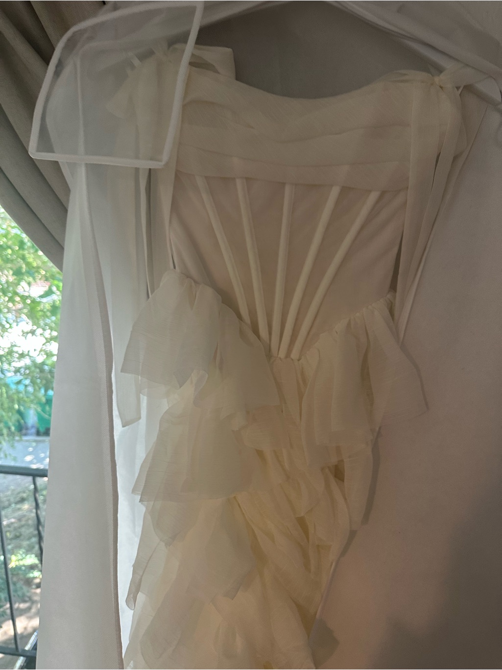 Rue De Seine - Jacqueline Off-White Tiered Ruffle Corset Gown- Wedding Dress — image 4 of 8